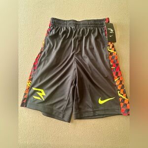 NWT Nike Dri-Fit 3Brand Black Shorts with Neon sidewalls. Boys Size Medium